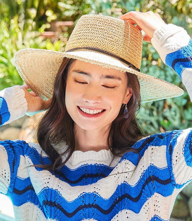 Karen Kane Ivory Wide Brim Gambler Hat Karen Kane