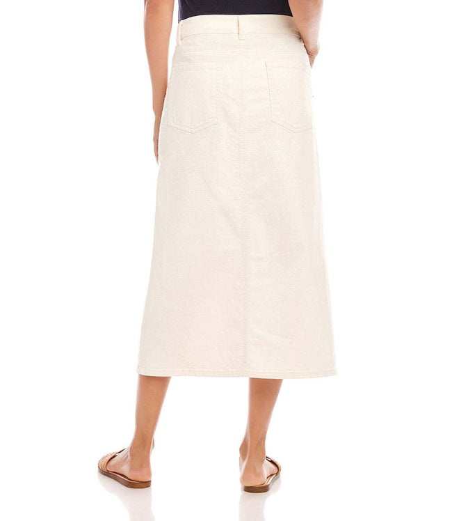 Karen Kane Natural Denim Midi Skirt Karen Kane