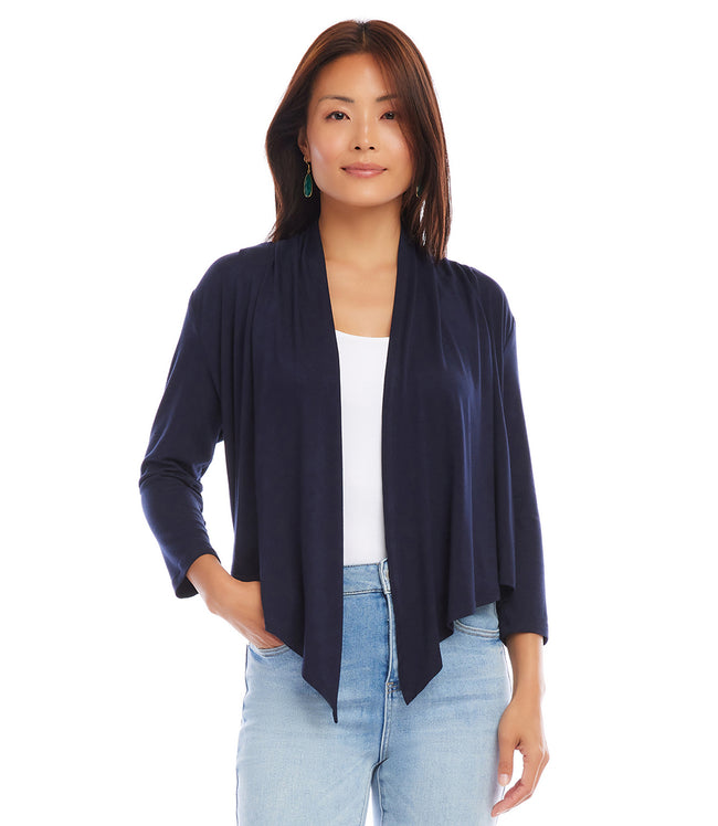 Karen Kane Navy Calli Cardigan Karen Kane