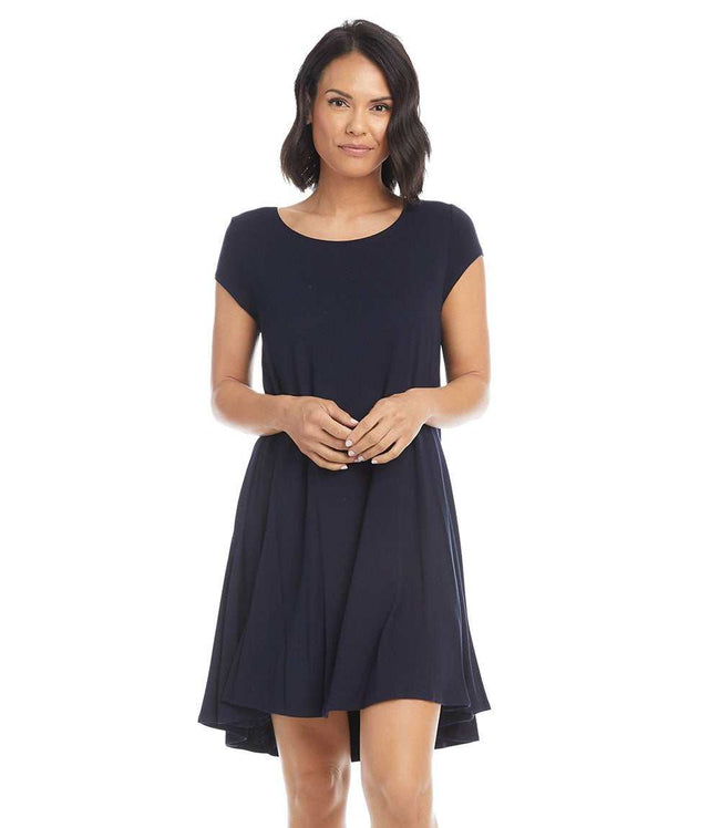 Karen Kane Navy Maggie Trapeze Dress Karen Kane