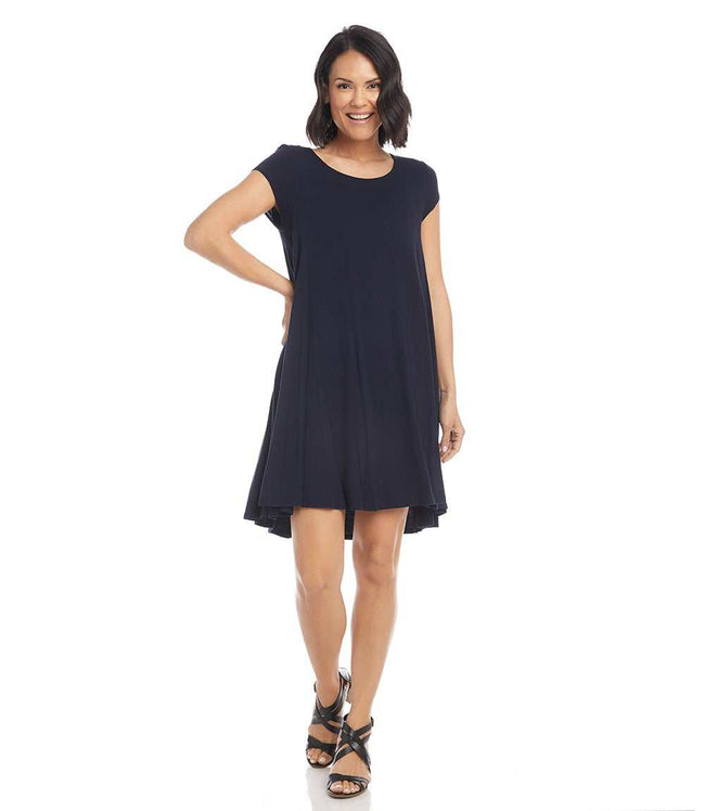 Karen Kane Navy Maggie Trapeze Dress Karen Kane