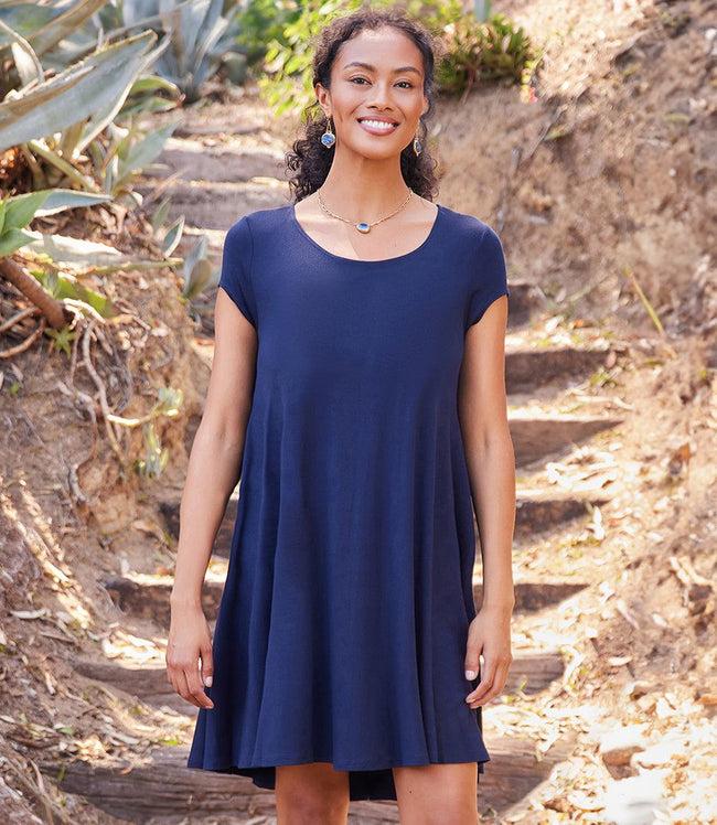 karen kane Navy Maggie Trapeze Dress Karen Kane