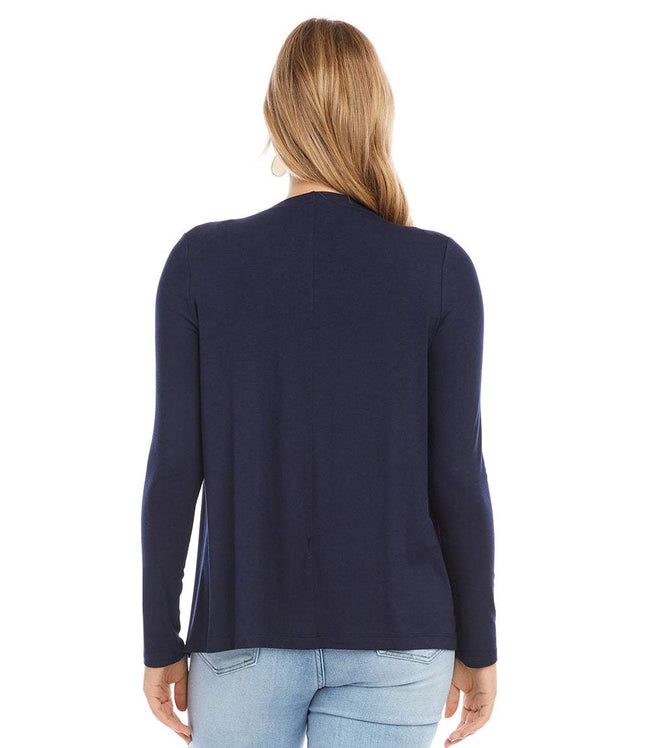 Karen Kane Navy Poppy Cardigan Karen Kane