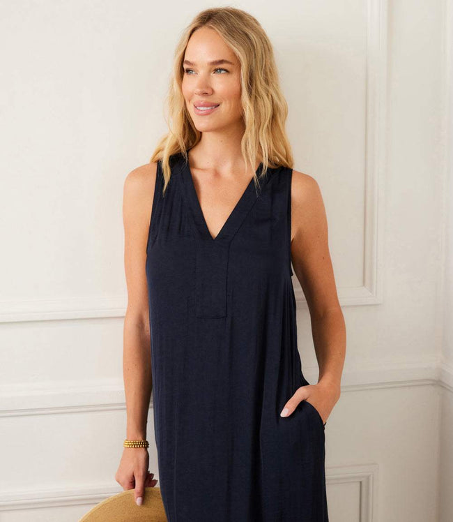 Karen Kane Navy Sleeveless Midi Dress Karen Kane