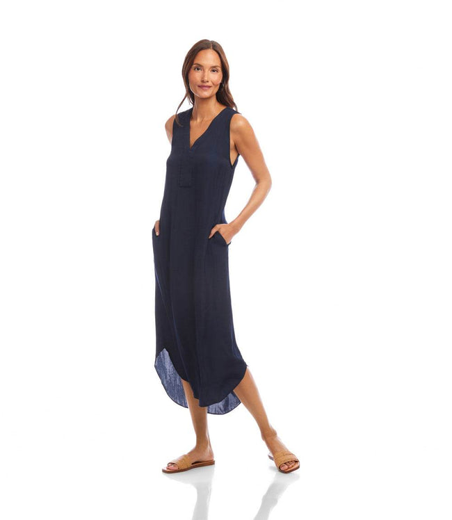 Karen Kane Navy Sleeveless Midi Dress Karen Kane