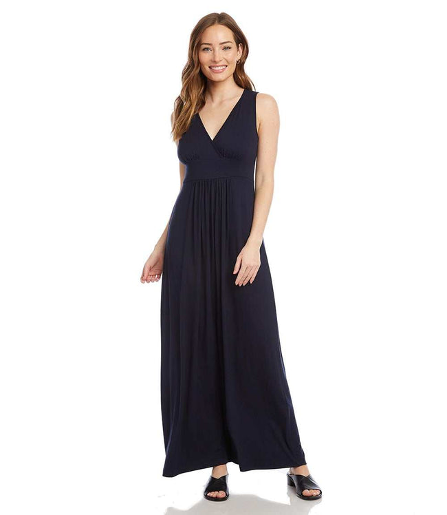 Karen Kane Navy V-Neck Maxi Dress Karen Kane