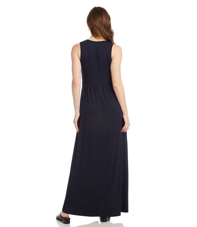 Karen Kane Navy V-Neck Maxi Dress Karen Kane