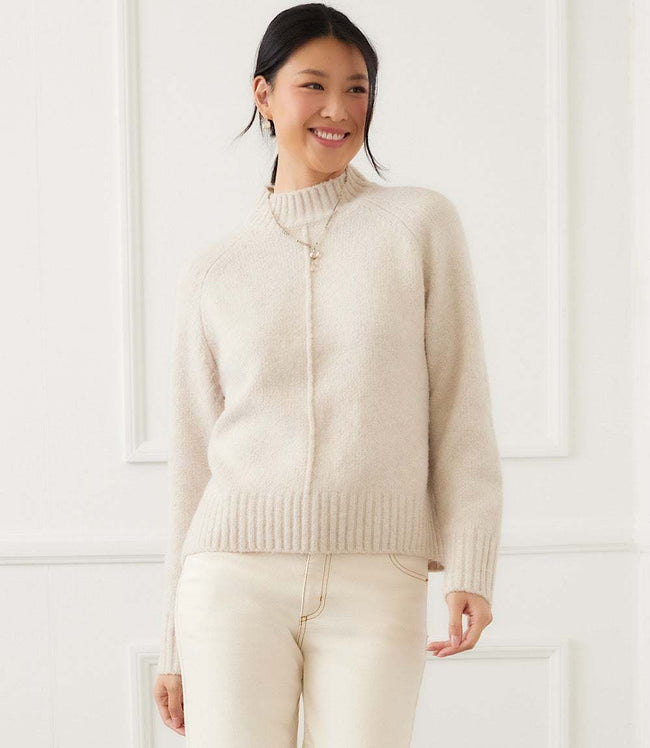 karen kane Oatmeal Turtleneck Sweater Karen Kane