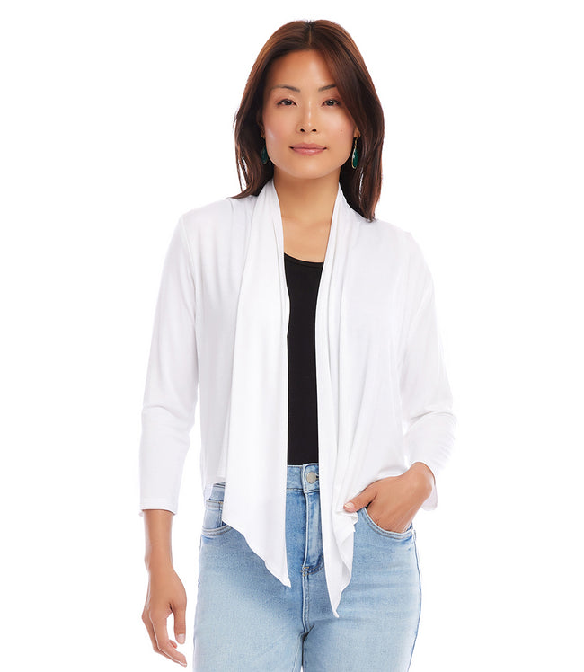 Karen Kane Off White Calli Cardigan Karen Kane