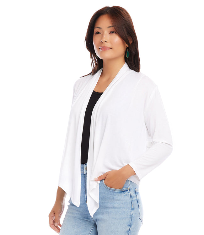 Karen Kane Off White Calli Cardigan Karen Kane