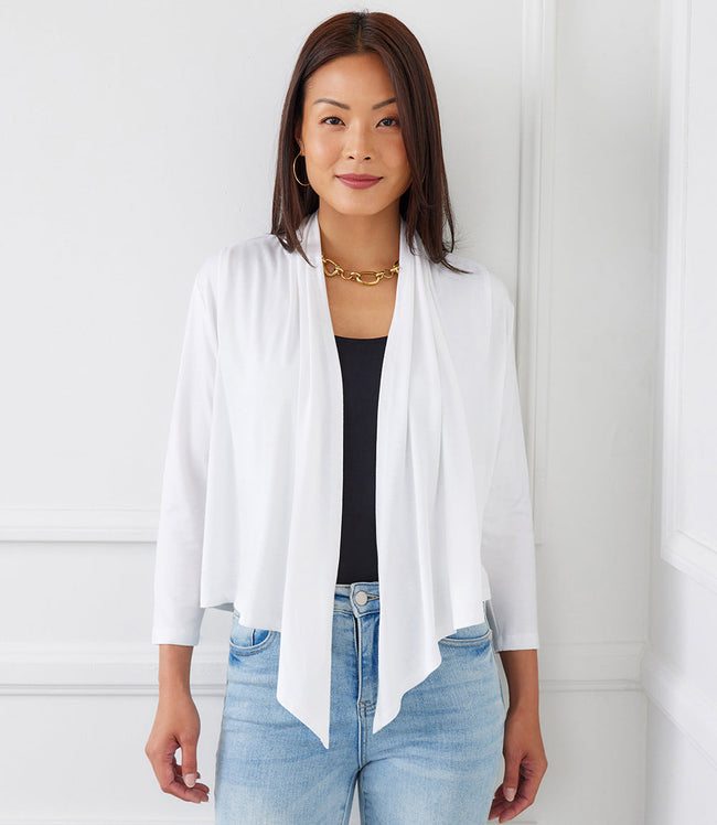 karen kane Off White Calli Cardigan Karen Kane