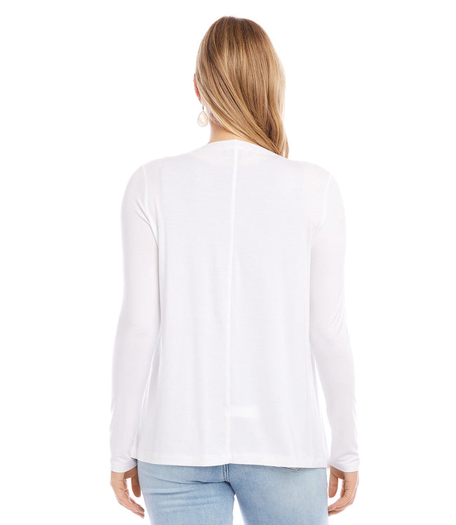 Karen Kane Off White Poppy Cardigan Karen Kane