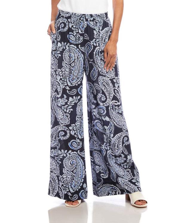 Karen Kane Paisley Wide-Leg Pants Karen Kane
