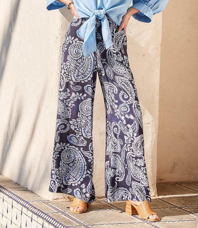 karen kane Paisley Wide-Leg Pants Karen Kane