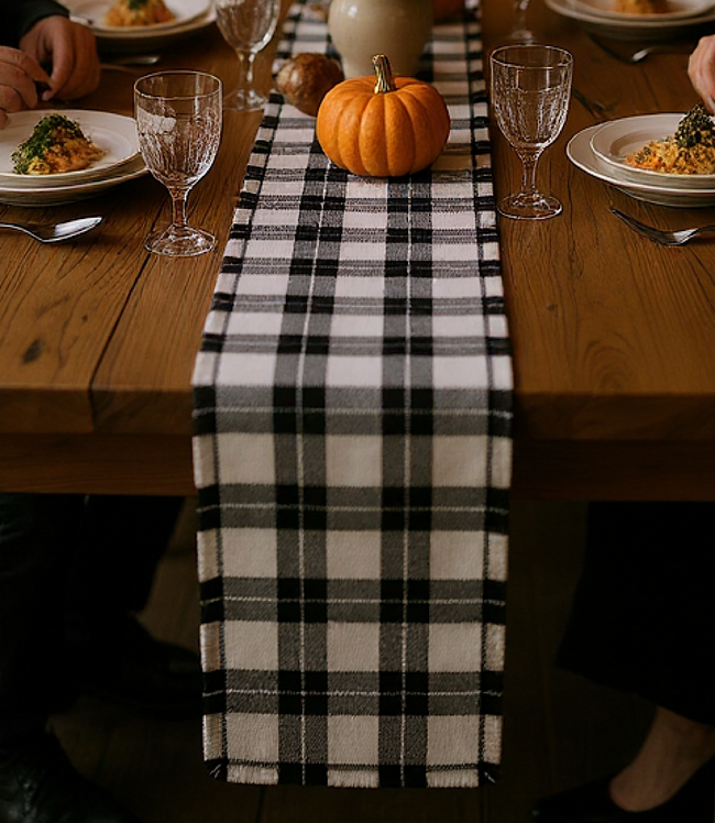 Karen Kane Plaid Table Runner Karen Kane