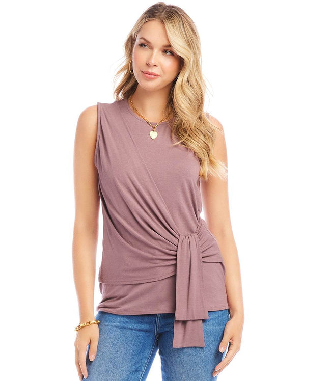 Karen Kane Plum Side Drape Top Karen Kane