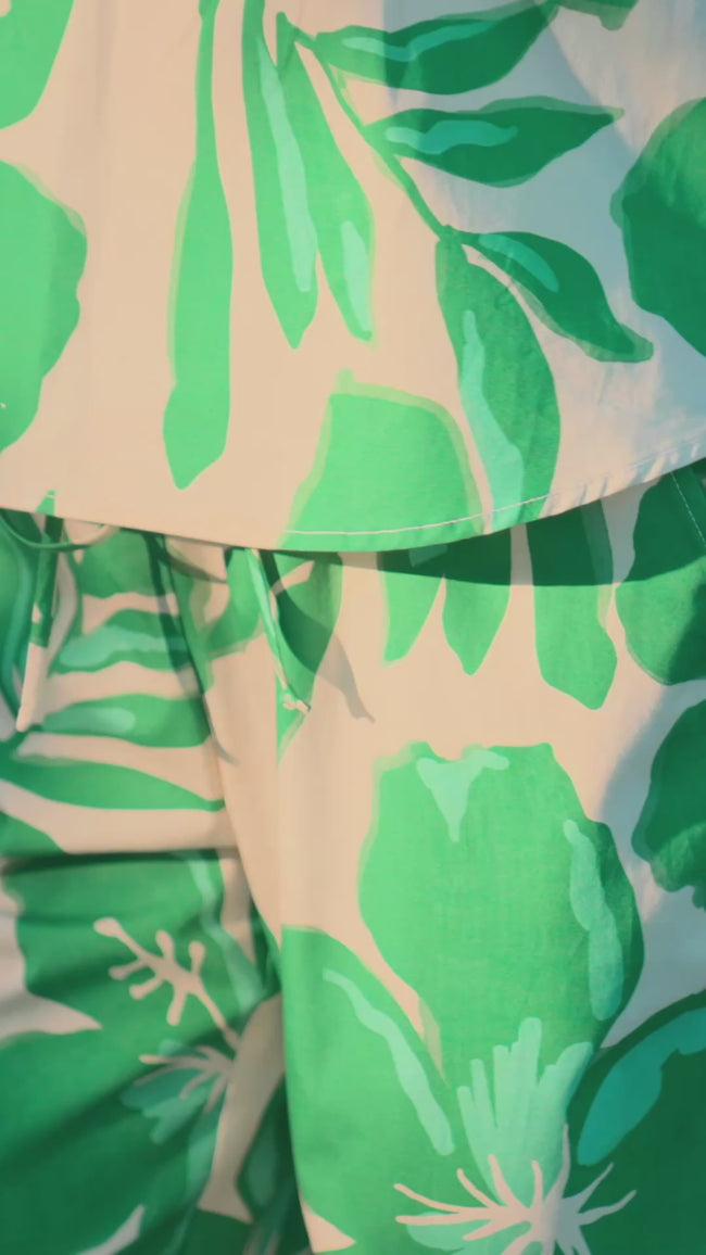 Karen Kane Print Drawstring Ankle Pants Karen Kane