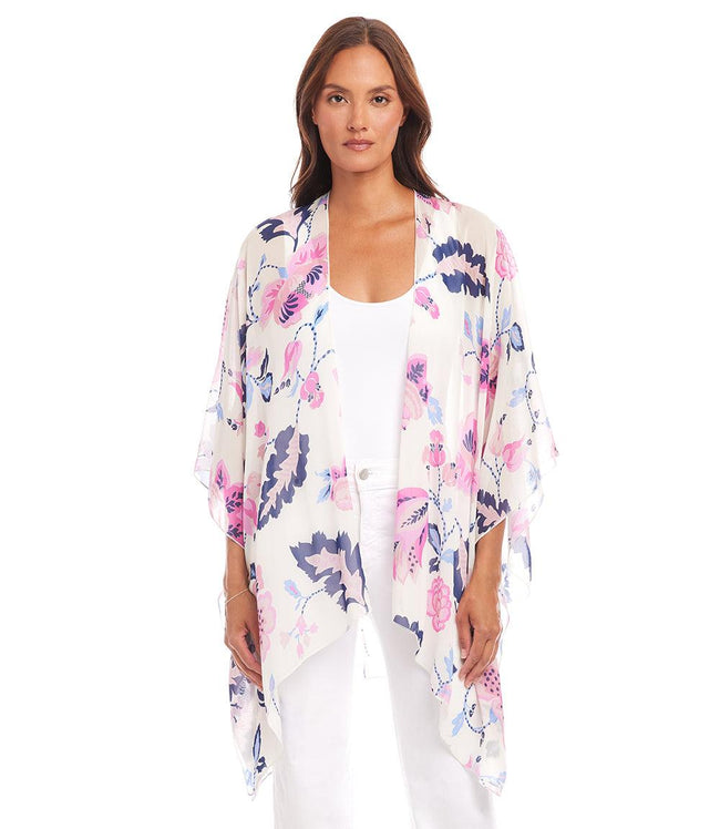 Karen Kane Print Open Front Jacket Karen Kane