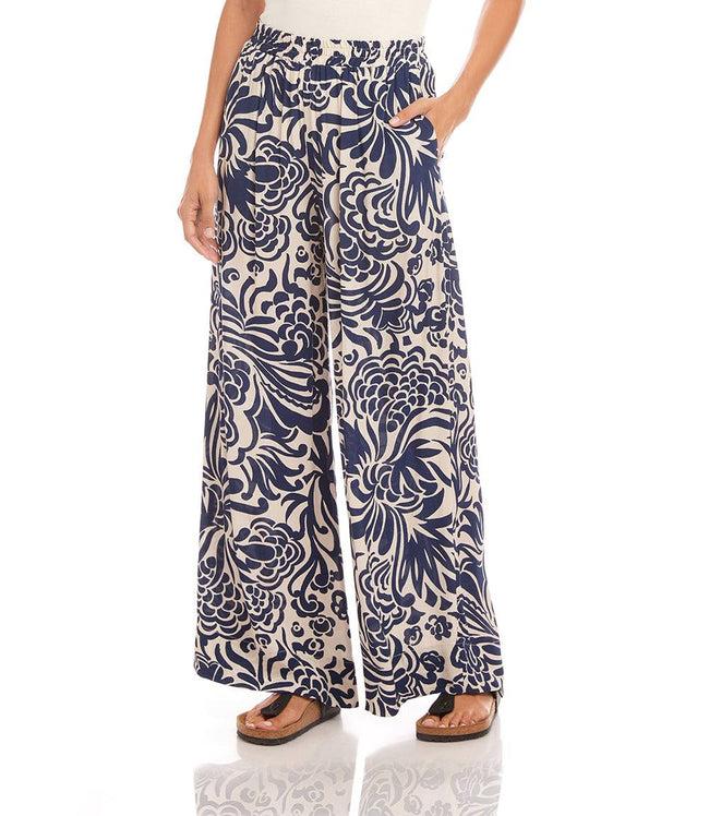 Karen Kane Print Wide Leg Pants Karen Kane