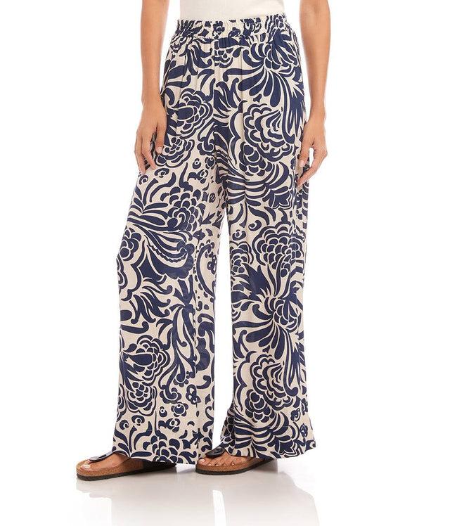 Karen Kane Print Wide Leg Pants Karen Kane