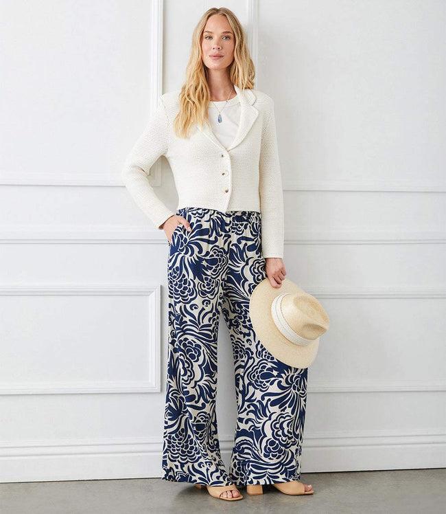 karen kane Print Wide Leg Pants Karen Kane