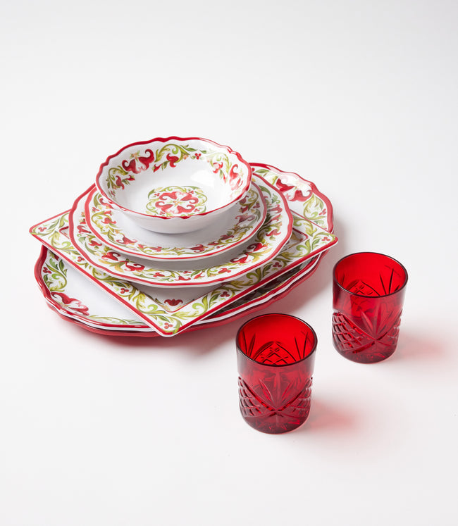 Karen Kane Red Crystal Drinking Glass Karen Kane