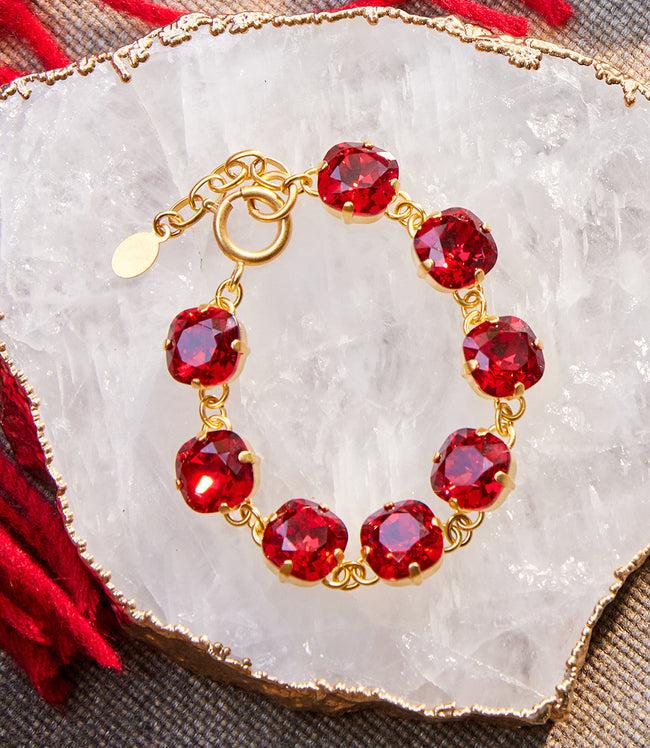 karen kane Red Large Crystal Bracelet Karen Kane