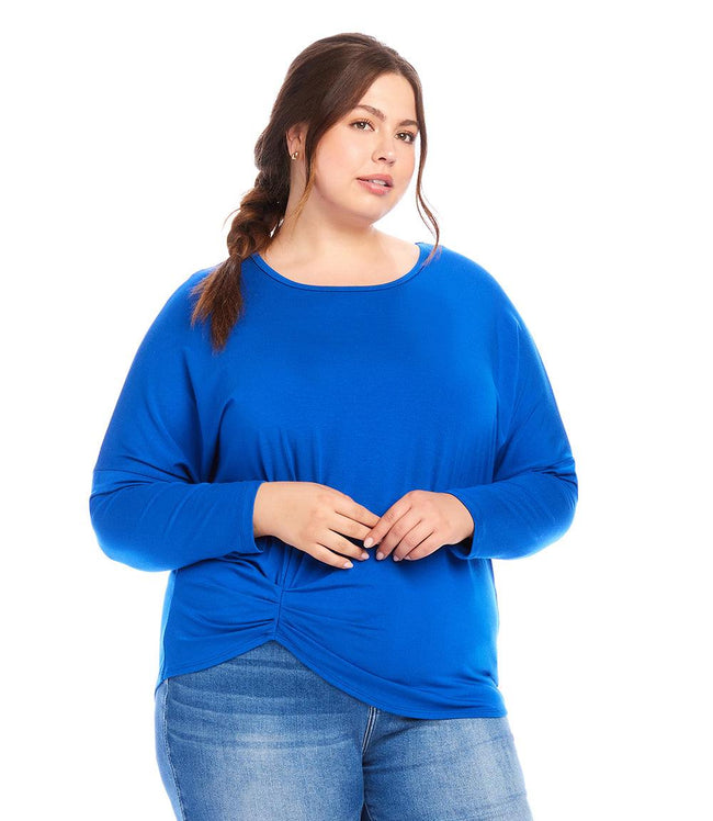 Karen Kane Royal Plus Size Pick Up Top Karen Kane