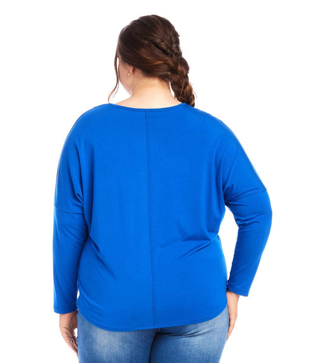 Karen Kane Royal Plus Size Pick Up Top Karen Kane