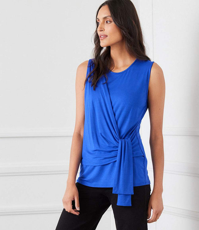 Karen Kane Royal Side Drape Top Karen Kane