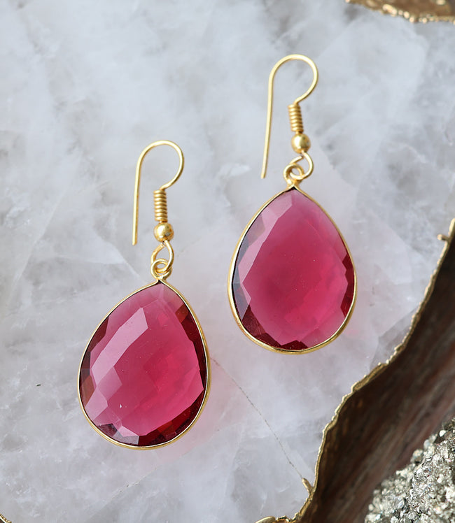 karen kane Ruby Ruby Quartz Earrings Karen Kane