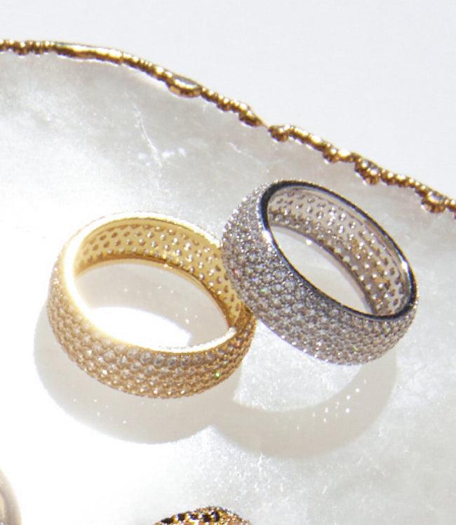 Karen Kane Silver Crystal Ring Karen Kane