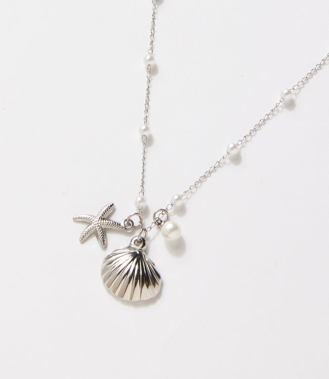 Karen Kane Silver Ocean Charm Necklace Karen Kane