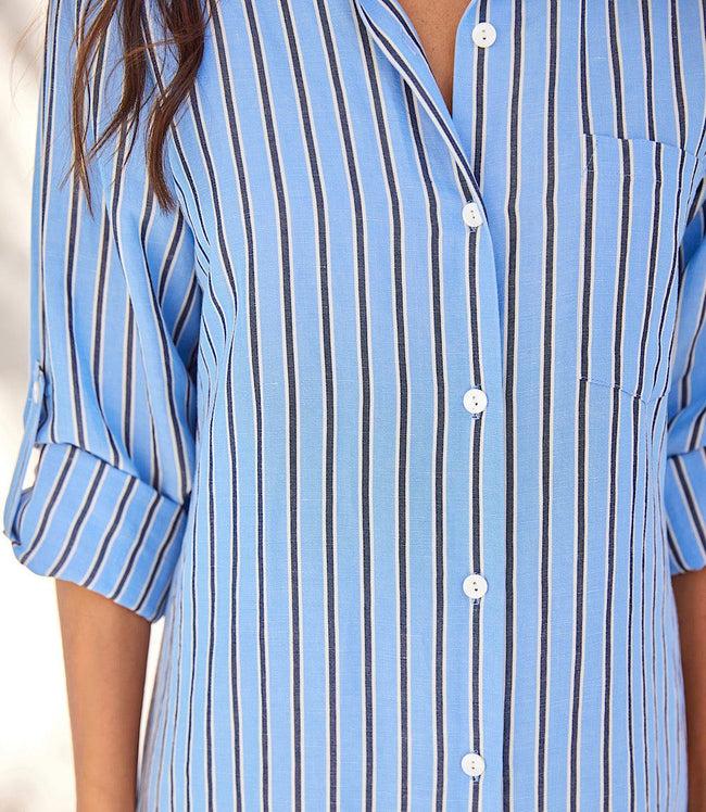 Karen Kane Stripe Stripe Shirtdress Karen Kane
