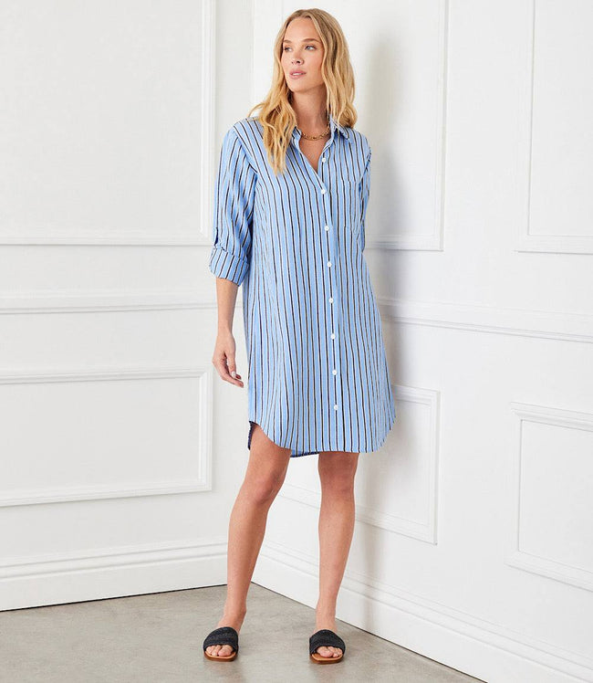 Karen Kane Stripe Stripe Shirtdress Karen Kane