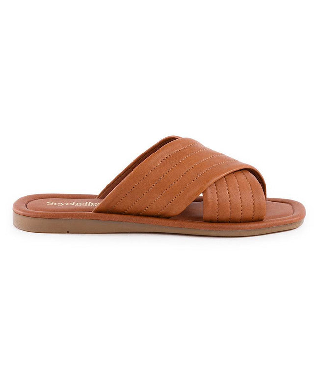 Karen Kane Tan Courage Slip On Sandals Karen Kane