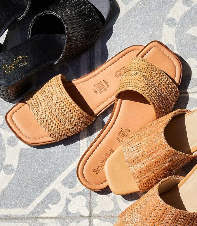 Karen Kane Tan Palm Perfection Sandals Karen Kane
