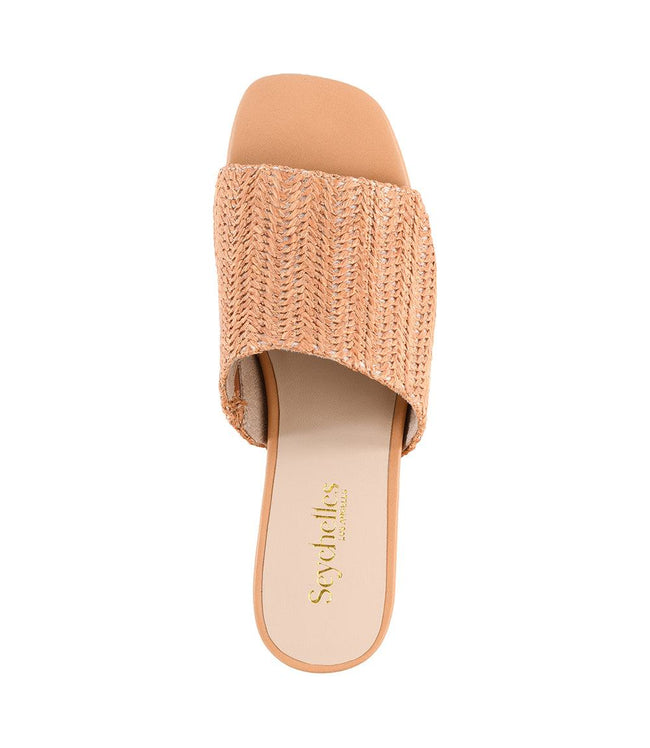 Karen Kane Tan Pepper Mid Heel Sandals Karen Kane