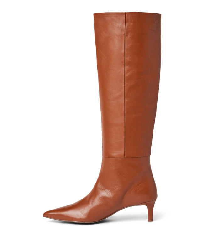 Karen Kane Tan Tall Pointed Toe Boots Karen Kane