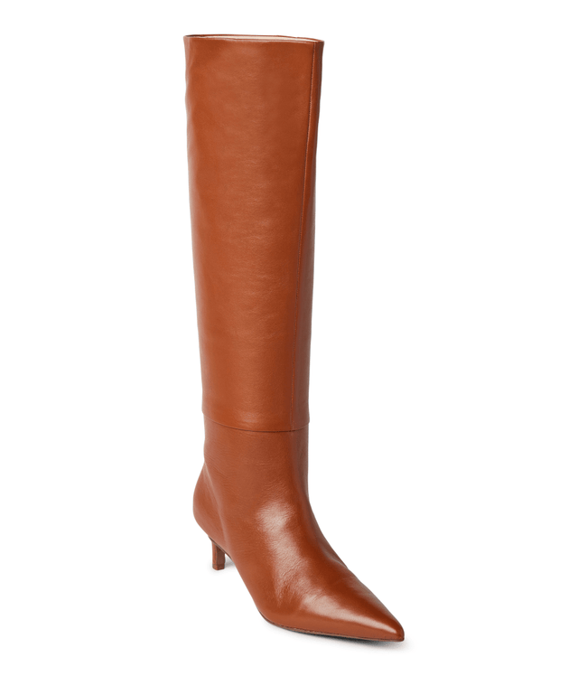 karen kane Tan Tall Pointed Toe Boots Karen Kane