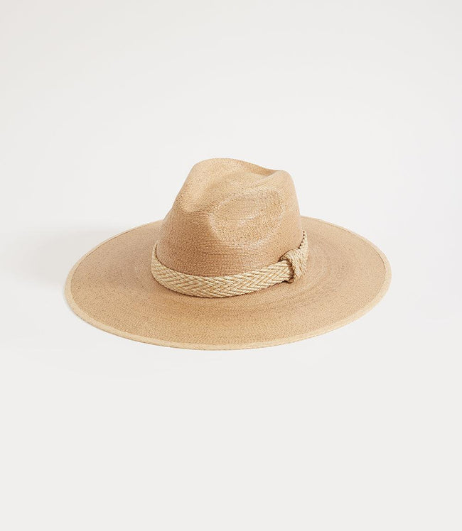 Karen Kane Tan Wide Brim Palm Leaf Hat Karen Kane