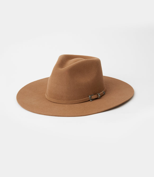 karen kane Tan Wool Rancher Hat Karen Kane