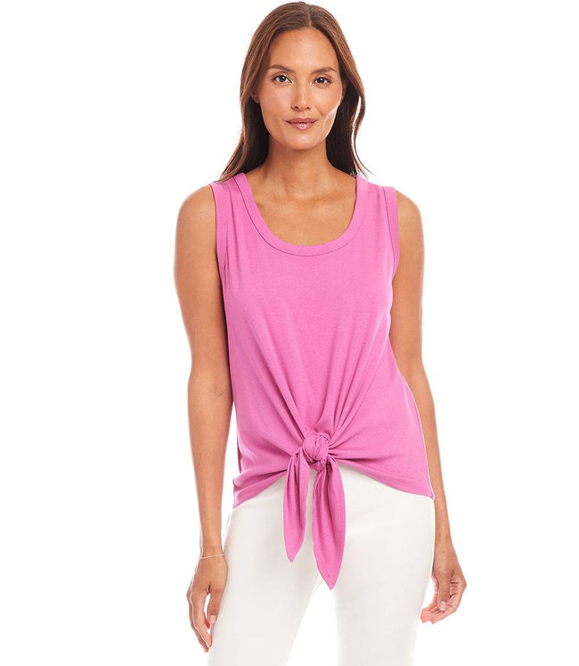 karen kane Tulip Tie Front Tank Karen Kane
