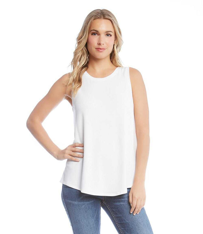 Karen Kane White Tank Top Karen Kane