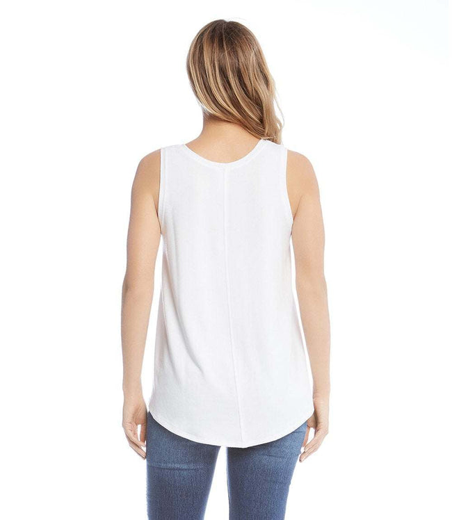 Karen Kane White Tank Top Karen Kane