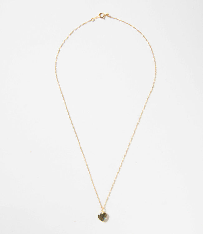 Karen Kane Labradorite Heart Charm Necklace Karen Kane