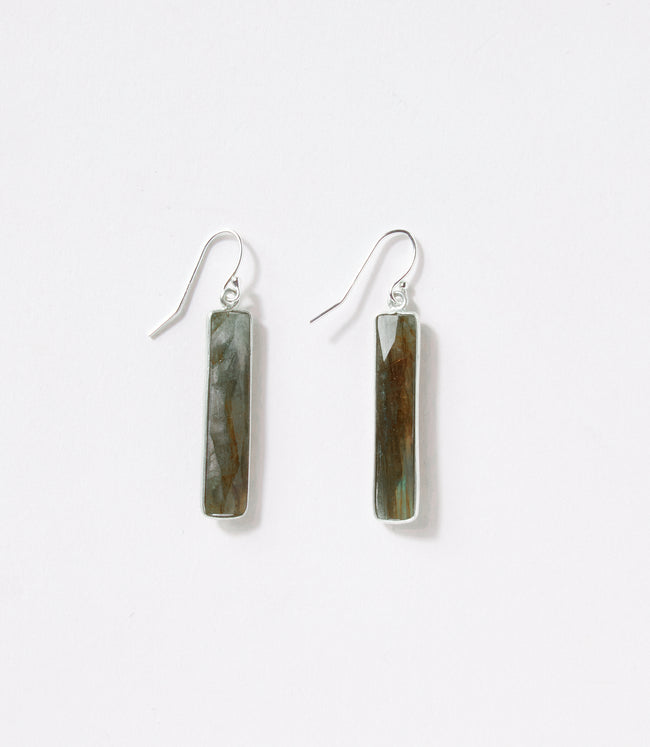 Karen Kane Labradorite Labradorite Bar Earrings Karen Kane