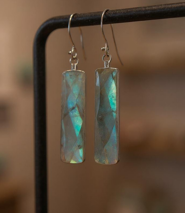 karen kane Labradorite Labradorite Bar Earrings Karen Kane