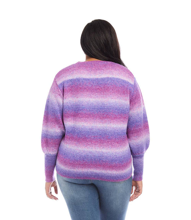 Karen Kane Lavender Plus Size Blouson Sleeve Sweater Karen Kane
