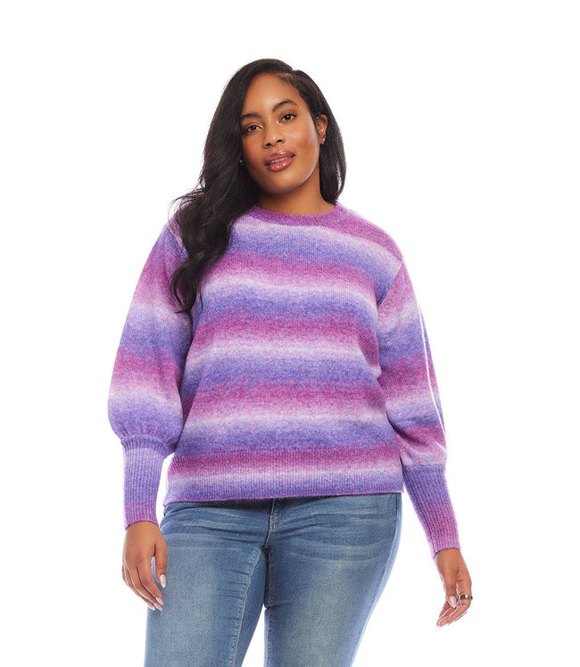karen kane Lavender Plus Size Blouson Sleeve Sweater Karen Kane